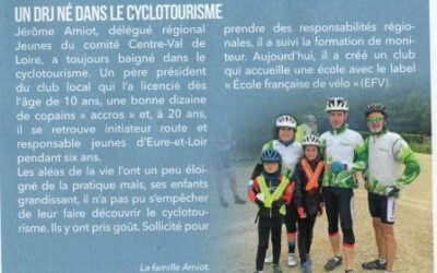 Un Délégué Régional des Jeunes né dans le cyclotourisme.