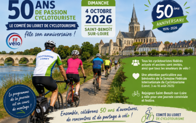 Rendez-vous le 4 octobre 2026 à Saint-Benoît pour les 50 ans du Codep 45.